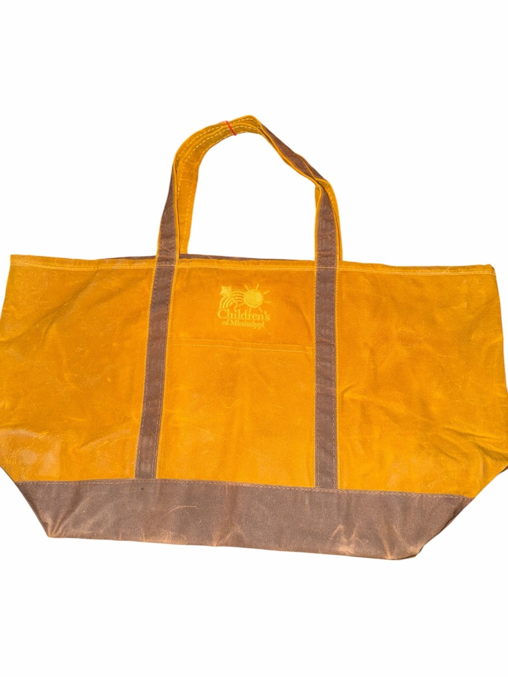 CB Station Waxed Canvas Large Classic Boat Tote Bag Children's of Mississipi